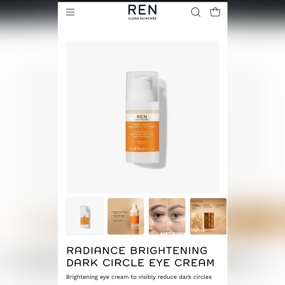 Brightening Eye Cream - Orange